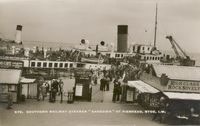 Picture of Steamer -Sandown- at Ryde Pier head c1965.